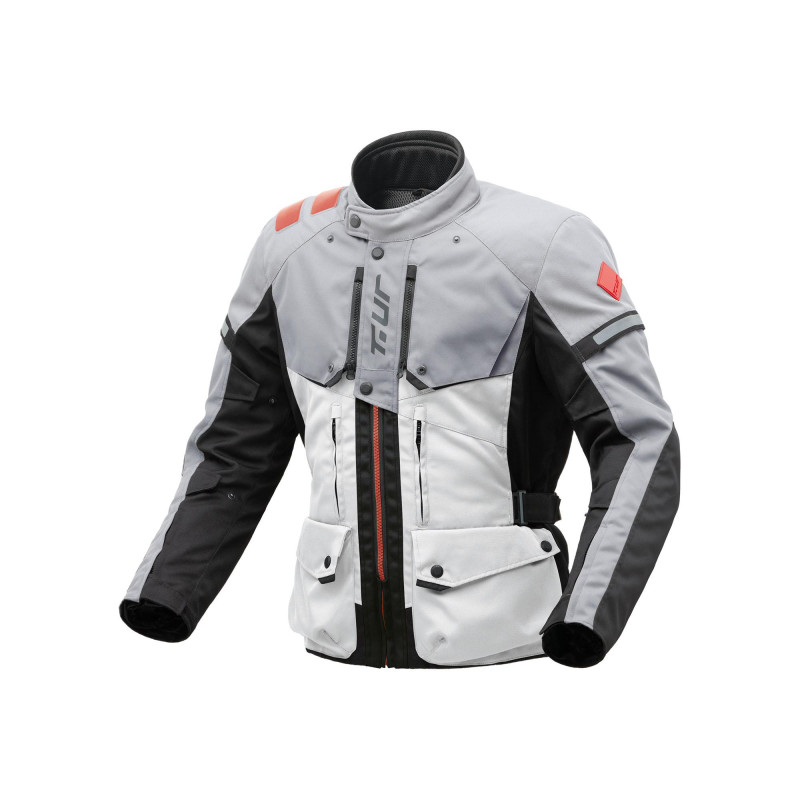 Jacke Motorrad T-UR WAYPOINT HYDROSCUD light grey-grey Jacke Motorrad T-UR WAYPOINT HYDROSCUD light grey-grey