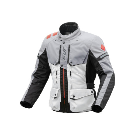 Veste moto T-UR WAYPOINT HYDROSCUD light grey-grey