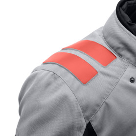 Chaqueta moto T-UR WAYPOINT HYDROSCUD light grey-grey | MotoGM