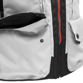 Chaqueta moto T-UR WAYPOINT HYDROSCUD light grey-grey | MotoGM