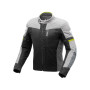 Moto jacket T-UR ETNA BLACK LIGHT GREY