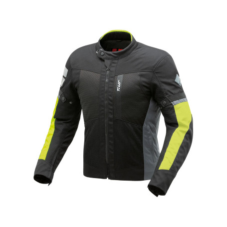 Moto jacket T-UR ETNA GREY YELLOW FLUO