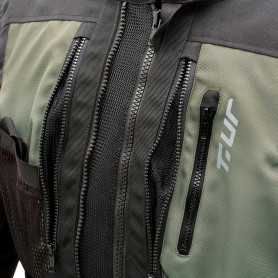 Chaqueta T-UR ROADBOOK green dark grey | MotoGM