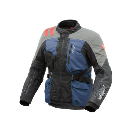Moto jacket T-UR ROADBOOK blue grey