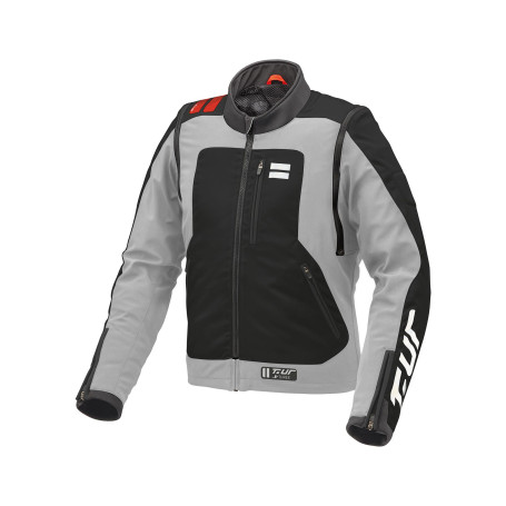 Chaqueta T-UR J-THREE ARM LINK LIGHT GREY RED | MotoGM