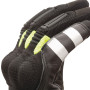 Summer gloves T-UR TR-P BLACK LIGHT GREY T-UR TR-P BLACK YELLOW FLUO