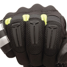Guantes estivi moto T-UR TR-P BLACK YELLOW FLUO | MotoGM
