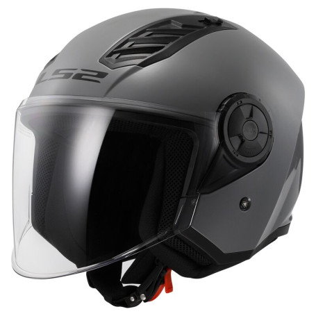 Casco jet LS2 AIRFLOW II SOLID NARDO GREY
