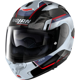 Klapphelm Nolan X-1005 ULTRA CARBON WHITE RED BLUE | MotoGM