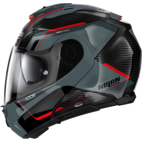 Casco modular Nolan X-1005 ULTRA CARBON GREY RED | MotoGM