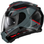 Flip up helmet Nolan X-1005 ULTRA CARBON GREY RED