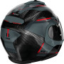 Flip up helmet Nolan X-1005 ULTRA CARBON GREY RED