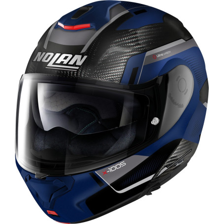 Klapphelm Nolan X-1005 ULTRA CARBON blue silver | MotoGM