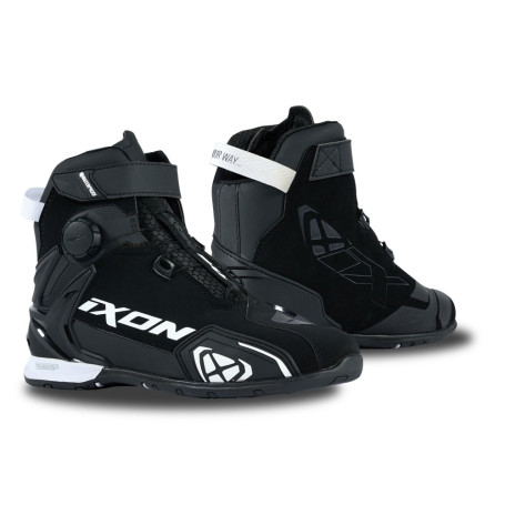 Schuhe IXON BULL WP 2 schwarz weiß | MotoGM