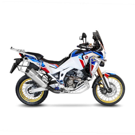 Terminale scarico Leovince LV-12 acciaio per Honda Africa Twin CRF 1100 L 20-23