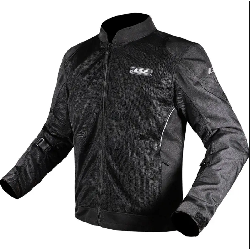 Chaqueta moto estiva LS2 Airy CE traforata gris nera