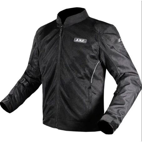 Jacke Motorrad estiva LS2 Airy CE traforata grau nera | MotoGM