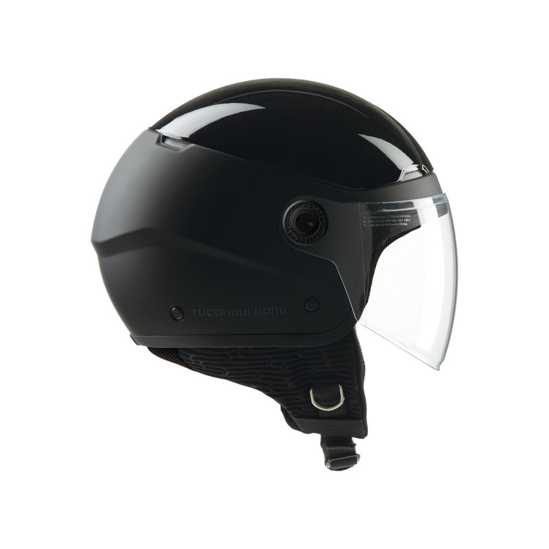 Casco jet TUCANO URBANO EL POP nero opaco lucido Casco jet TUCANO URBANO EL POP nero opaco lucido