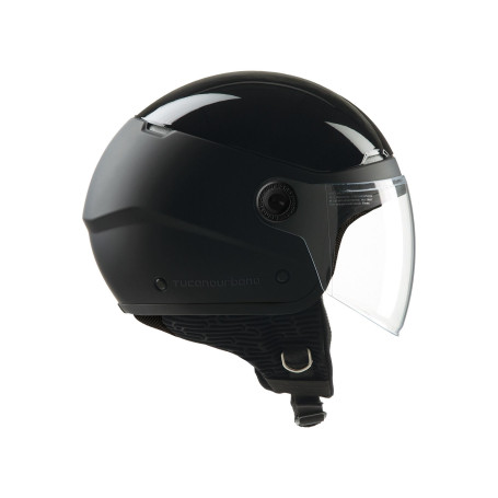 Jethelm TUCANO URBANO EL POP schwarz matt glänzend | MotoGM