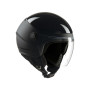 Casco jet TUCANO URBANO EL POP nero opaco lucido