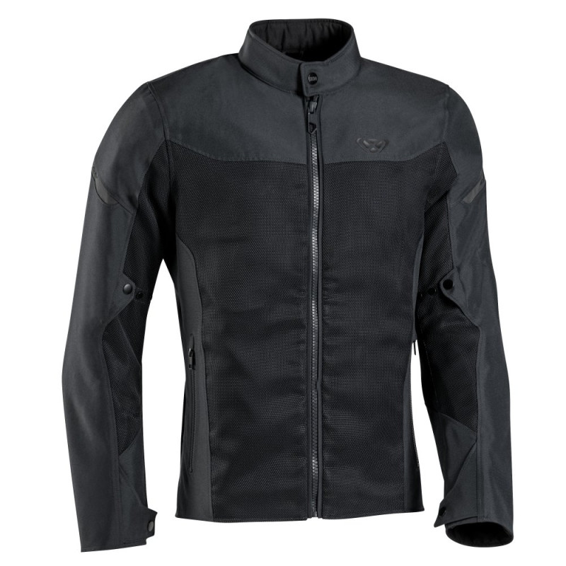 Chaqueta moto estiva Ixon Fresh uomo nera Chaqueta moto estiva Ixon Fresh uomo nera