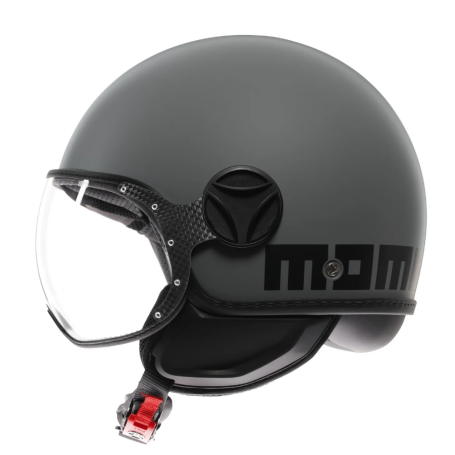 Casco Momo design FGTR CLASSIC grigio opaco nero E2206