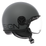 Casco Momo design FGTR CLASSIC grigio opaco nero E2206