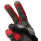 Guantes estivi TUR G-six negro rojo Guantes estivi TUR G-six negro rojo