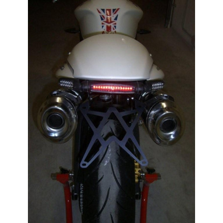 Support de Plaque Réglable Mad Doctor pour Triumph Speed Triple 675 lumière plaque + feux arrière + clignotant homologué