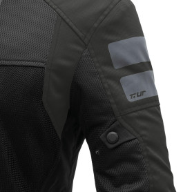 Chaqueta de verano T-UR ELBA negro | MotoGM
