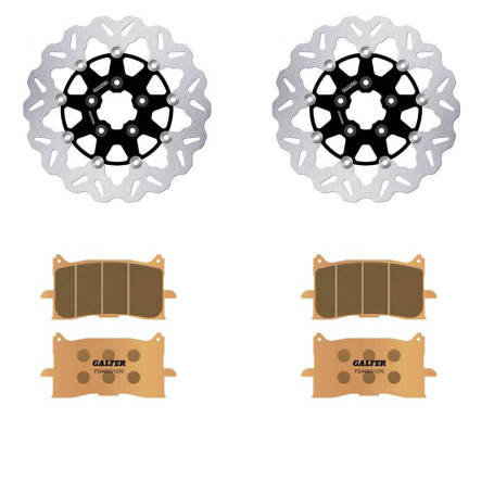 Galfer disk front + Brake pads sinter for Honda XDV 750