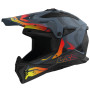 Casque LS2 MX708 FAST II WASH MATT DARK GREY