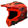LS2 HELMET MX708 FAST II DUCK MATT H-V ORANGE RED