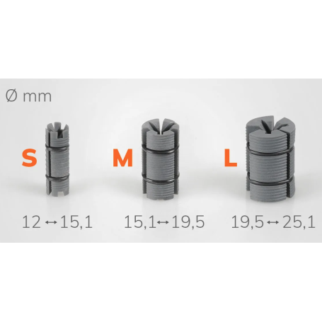 Supporto porta telefono optiline Steam per cannotto sterzo 12/25,1 mm Ø duo lock