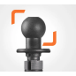 Soporte portateléfono optiline Steam para tubo de dirección dirección 12/25,1 mm Ø duo lock Soporte portateléfono optiline Steam para tubo de dirección dirección 12/25,1 mm Ø duo lock