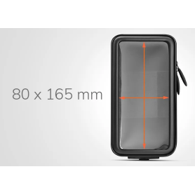 Porta cellulare moto impermeabile Optiline 80X165 MM per sistemi fissaggio duo lock