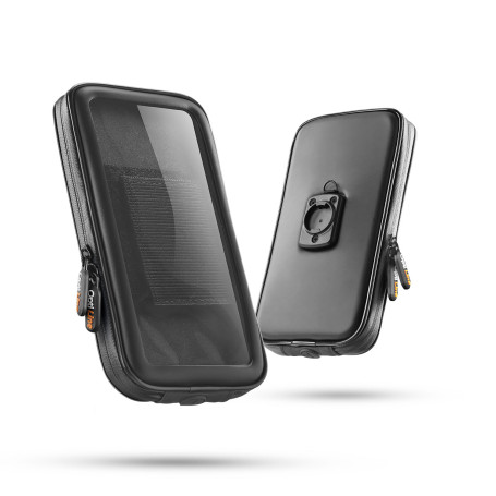 Waterproof motorcycle phone holder Optiline 80x165 MM for Duo Lock mounting systems