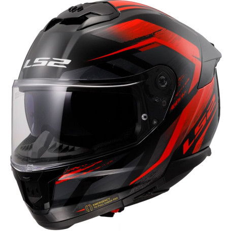 Casco LS2 FF808 Stream 2 FURY negro rojo | MotoGM