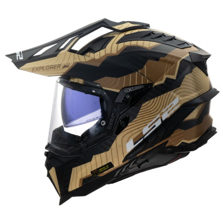 MX helmet LS2 MX701 EXPLORER C Trick matt Brown