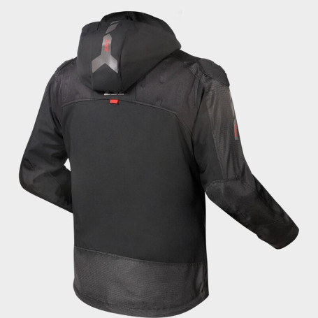 Giacca moto Ls2 Zirconium nera rossa impermeabile