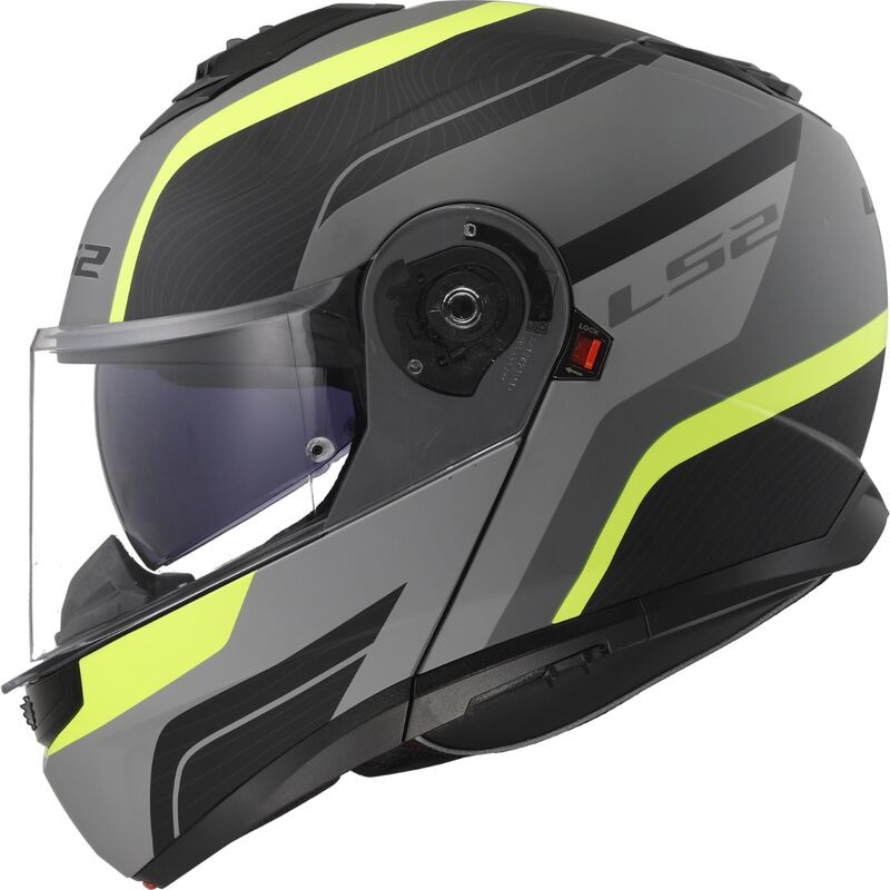 Klapphelm LS2 FF908 Strobe II monza schwarz grau matt gelb fluo matt ECE22-06