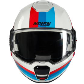 Casque Nolan N120-1 bleu rouge blanc Lineo 347