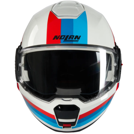Casque Nolan N120-1 bleu rouge blanc Lineo 347