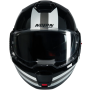 Casque Nolan N120-1 noire blanc argent Lineo 348