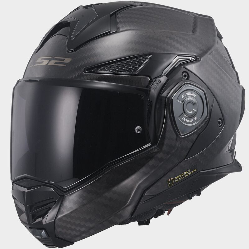 Casque modulable LS2 FF901 Advant X CARBON SOLID brillant | MotoGM