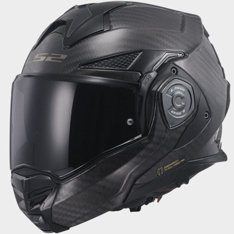 Casque modulable LS2 FF901 Advant X CARBON SOLID brillant