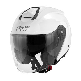 Casco jet Givi X25 Solid Blanco Brillante | MotoGM