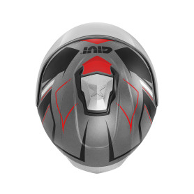 Givi jet helmet X25 TRACE matt titanium red black