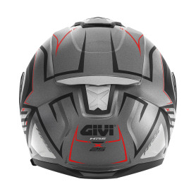 Jethelm Givi X25 TRACE Titan Schwarz Rot Matt | MotoGM
