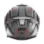 Casco Jet Givi X25 TRACE TITANIO NERO ROSSO OPACO